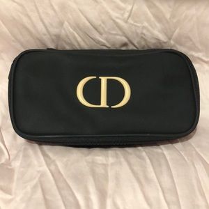 NWOT Dior Black cosmetic bag